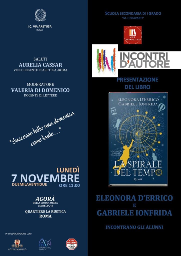 INCONTRI D’AUTORE: 7 NOVEMBRE 2022