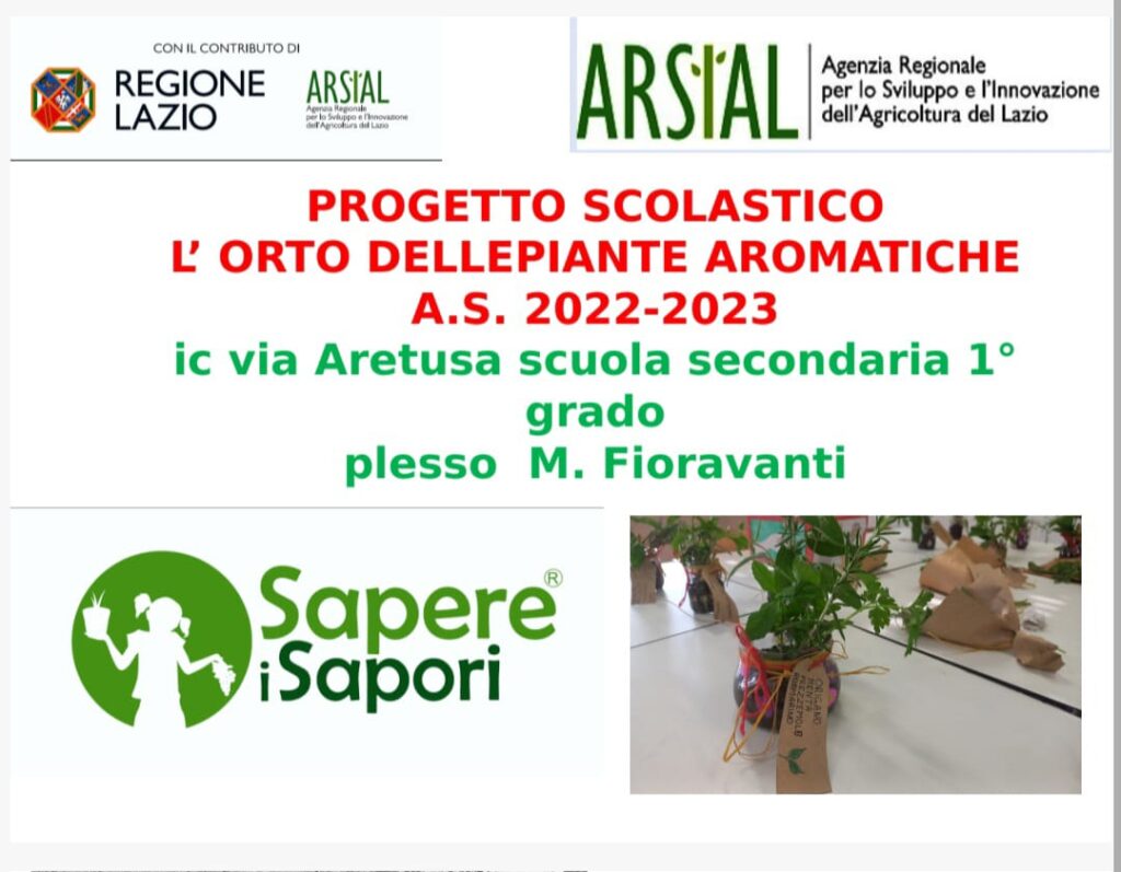 L’ORTO DELLE PIANTE AROMATICHE A.S. 2022/2023 SCUOLA SECONDARIA DI PRIMO GRADO