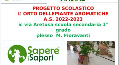 L’ORTO DELLE PIANTE AROMATICHE A.S. 2022/2023 SCUOLA SECONDARIA DI PRIMO GRADO